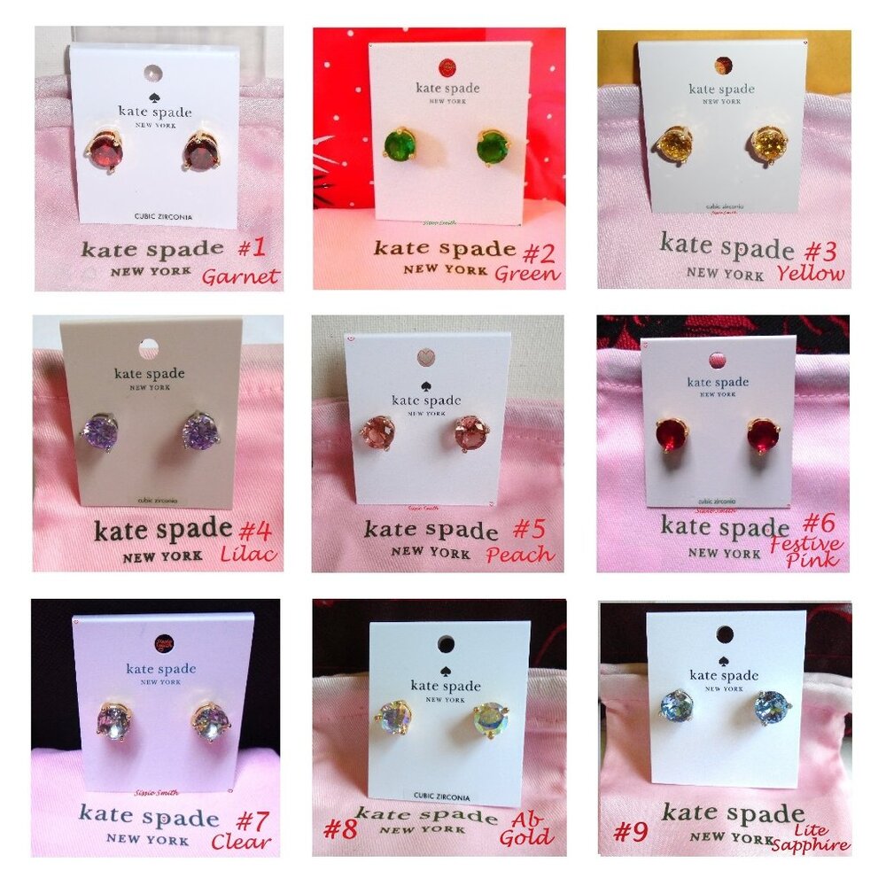 Kate Spade ♠️Rise & Shine Studs Bundle of 3 - Picture 2 of 12